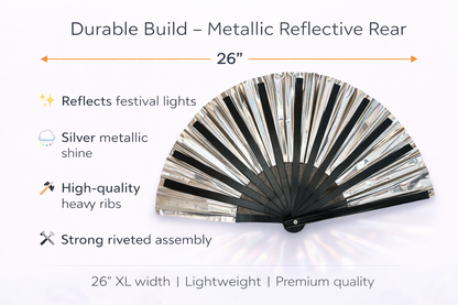 Pink Mirage Iridescent XL Festival Fan