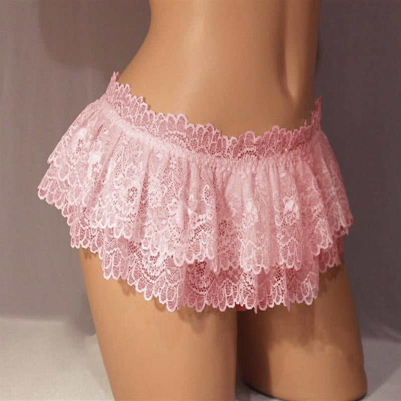 Sissy Lace Mini Skirt