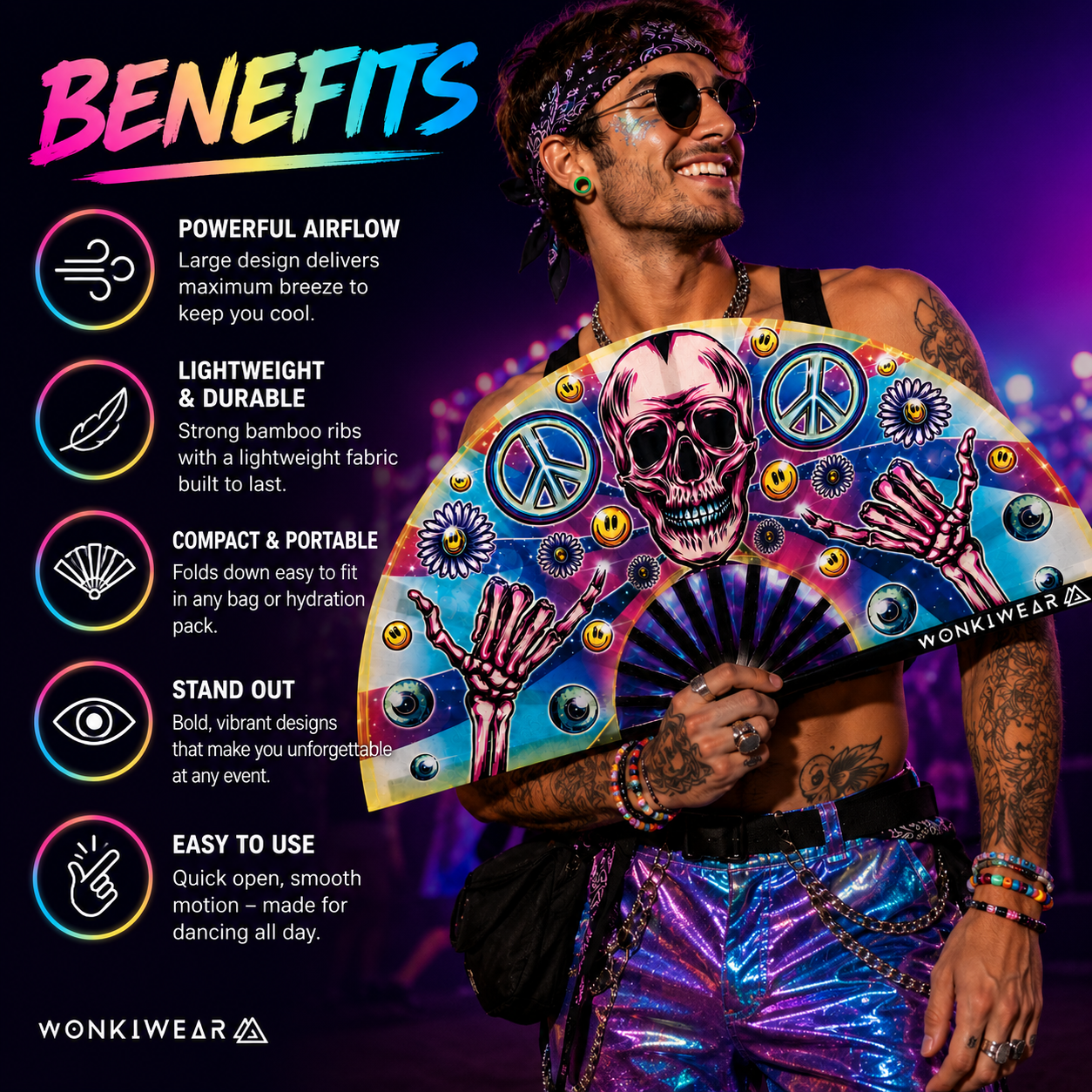 Skeleton XL Festival Fan