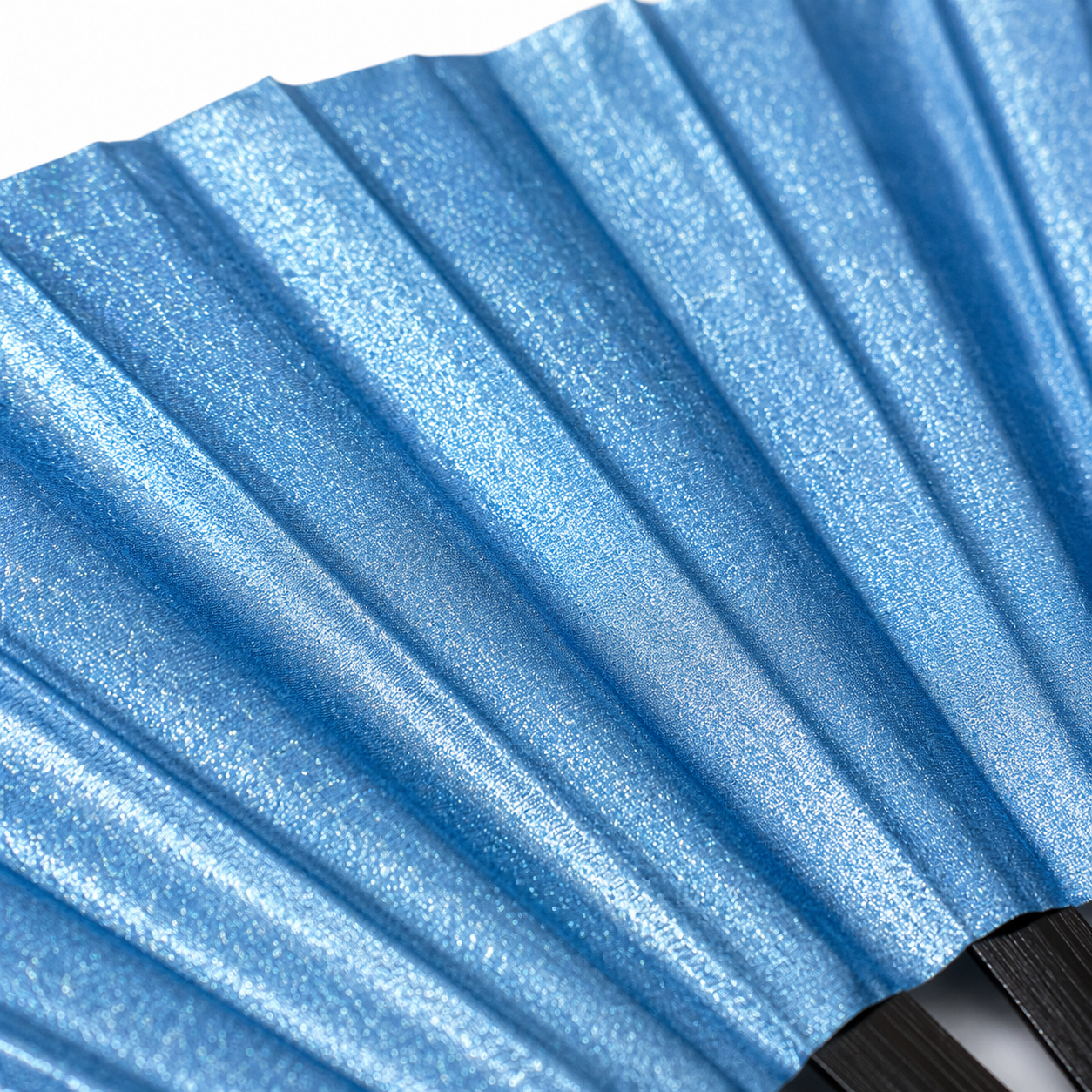 Sky Blue Shimmer Metallic XL Festival Fan