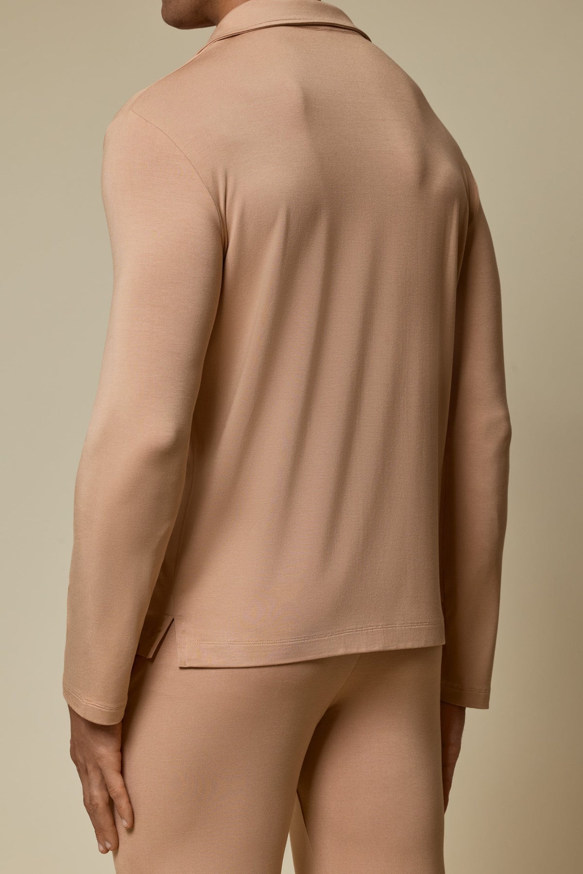 SECOND SKIN V-NECK LONG SLEEVE - BRUSH