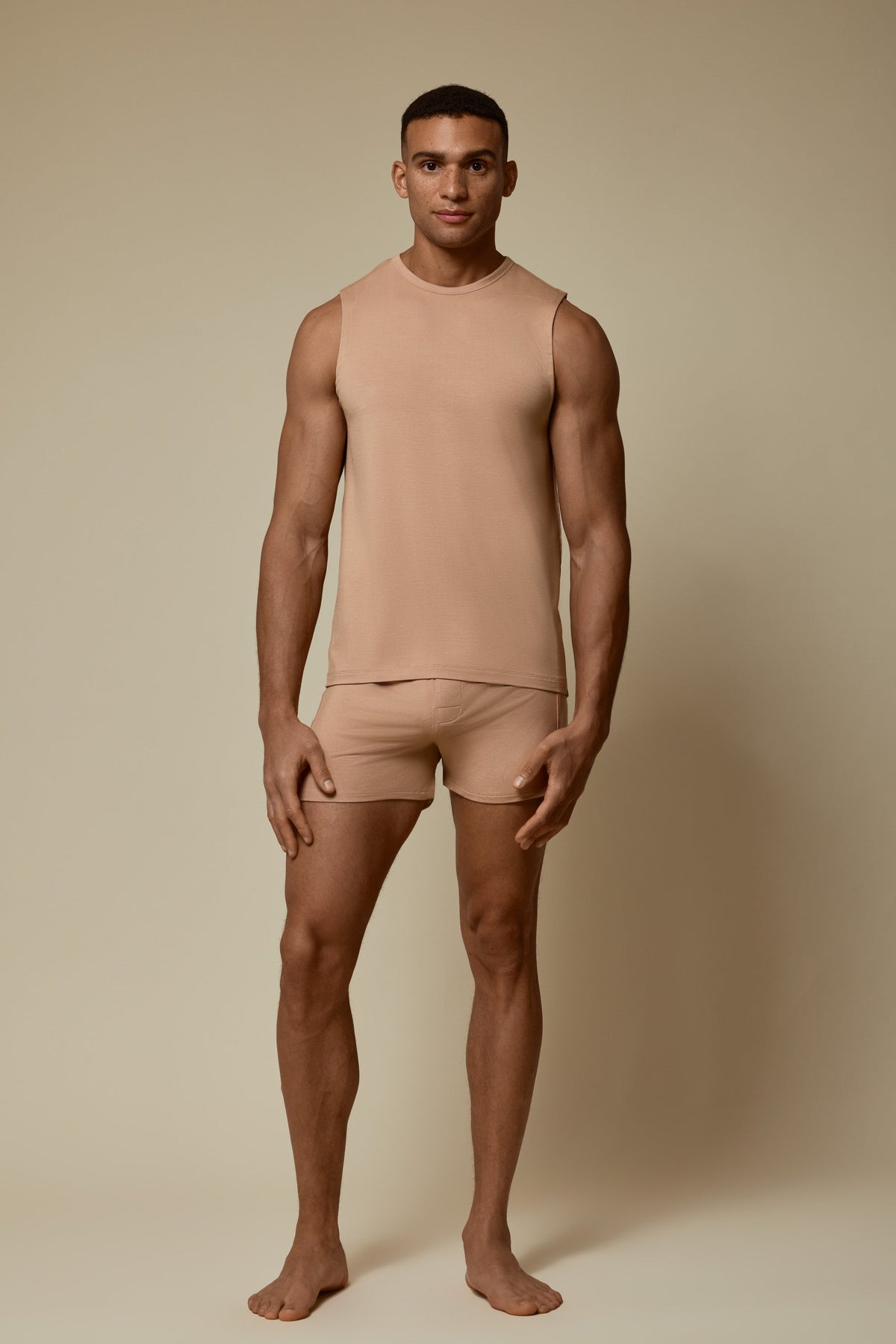 SECOND SKIN NO-SLEEVE SHIRT - BRUSH