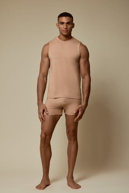SECOND SKIN NO-SLEEVE SHIRT - BRUSH
