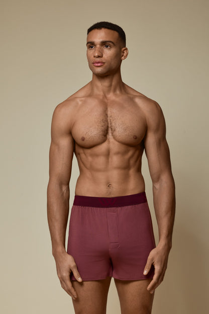 SECOND SKIN SLEEP SHORT - HOT CHOCOLATE