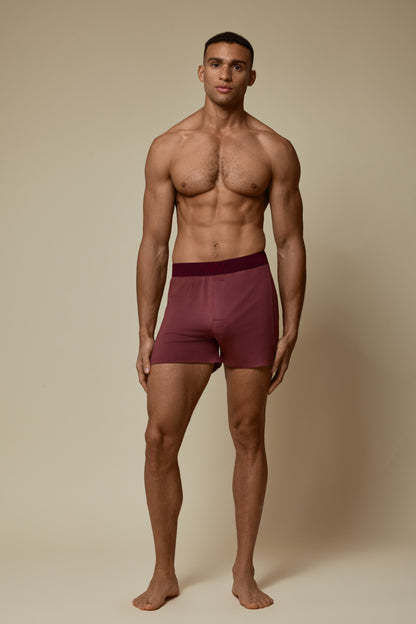 SECOND SKIN SLEEP SHORT - HOT CHOCOLATE