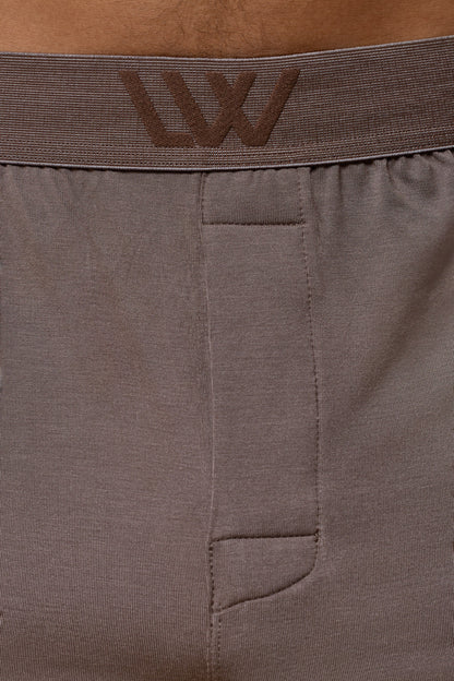 SECOND SKIN SLEEP SHORT - DEEP TAUPE