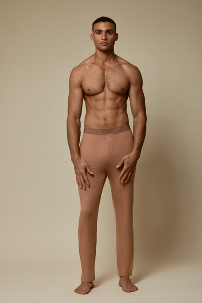SECOND SKIN WAISTBAND PANT - MOCHA