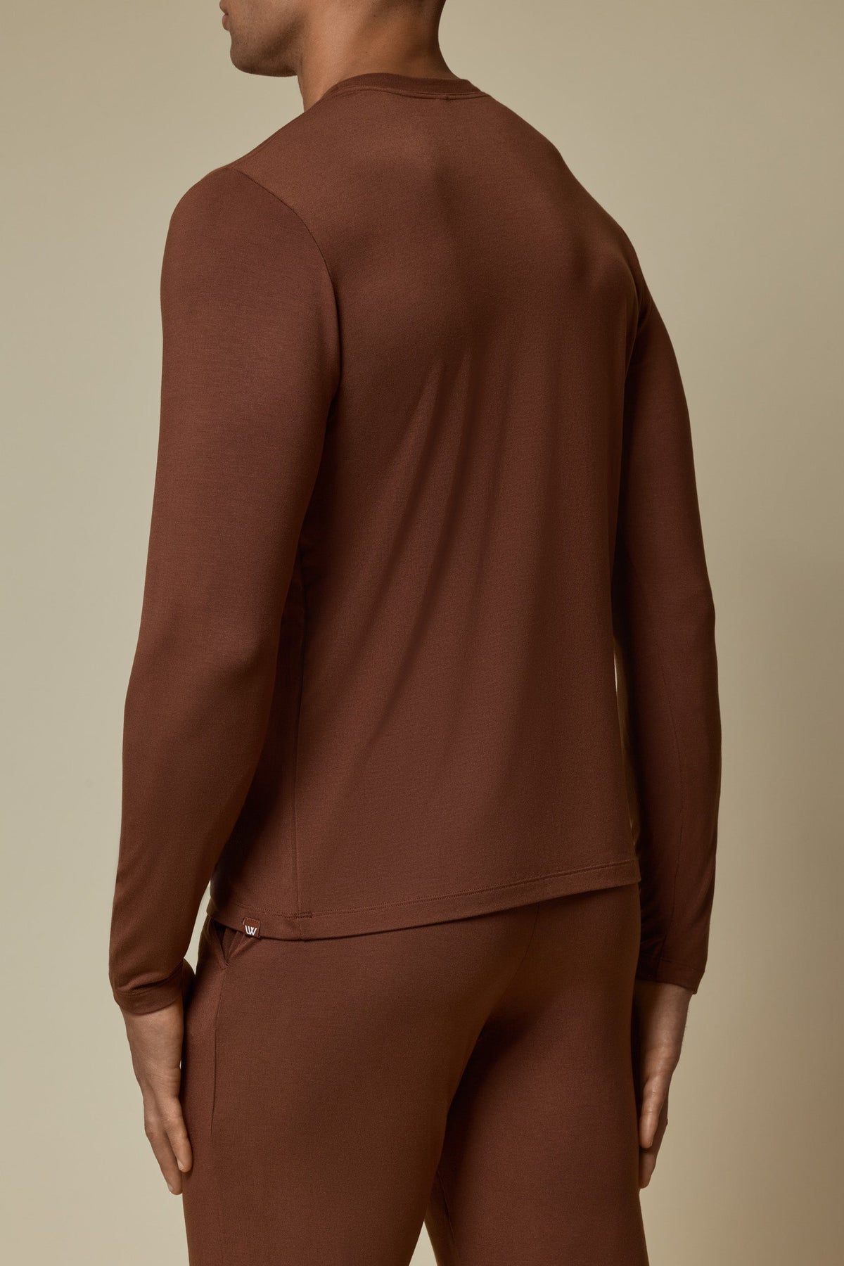 SECOND SKIN LONG SLEEVE TEE - CAPPUCCINO