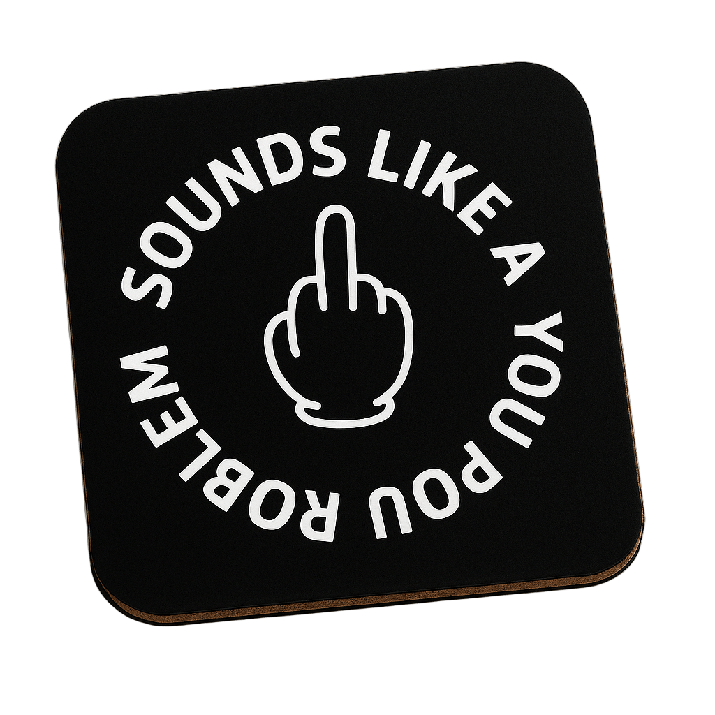 Sounds Like a You Problem Coaster - The Pup Play Hub