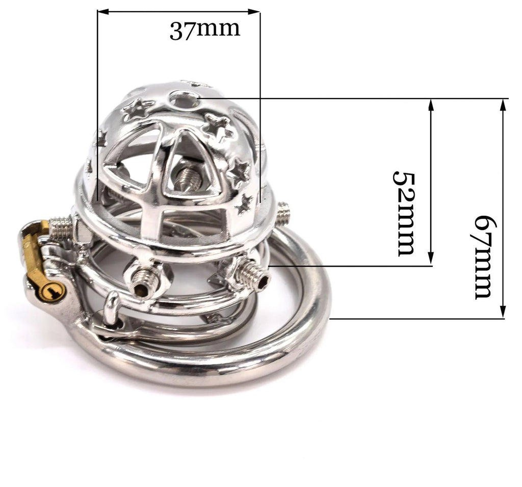 SPIKED CHASTITY CAGE MALE SLAVE