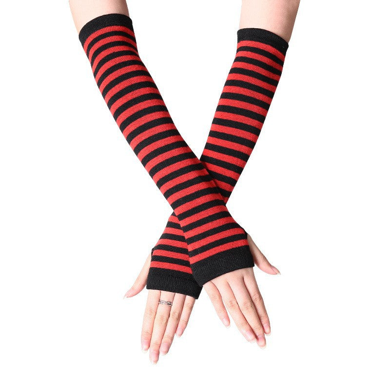 Striped Arm Warmers