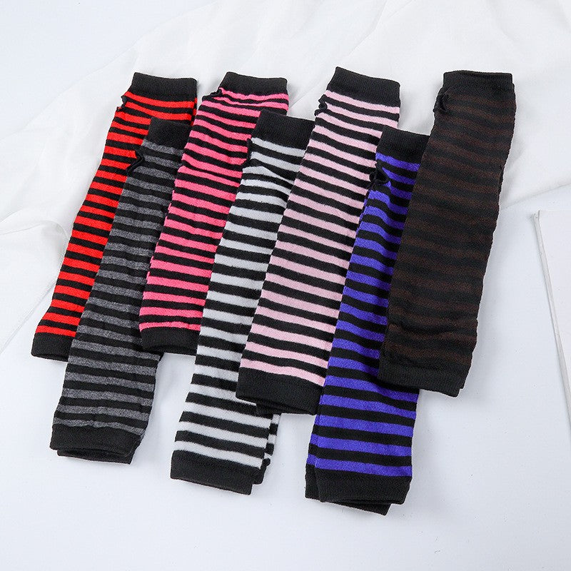 Striped Arm Warmers
