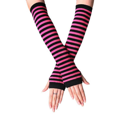 Striped Arm Warmers