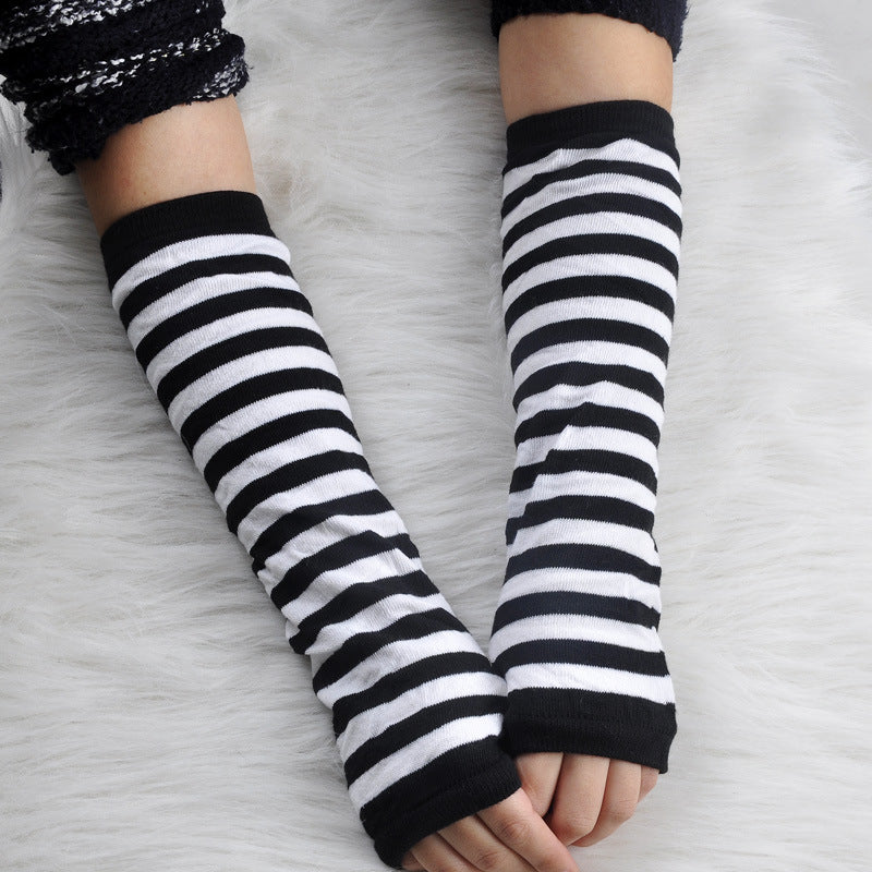 Striped Arm Warmers