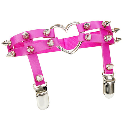 Studded Heart Femboy Thigh Garter
