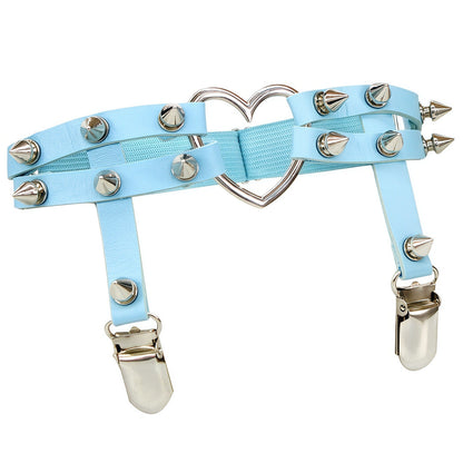 Studded Heart Femboy Thigh Garter