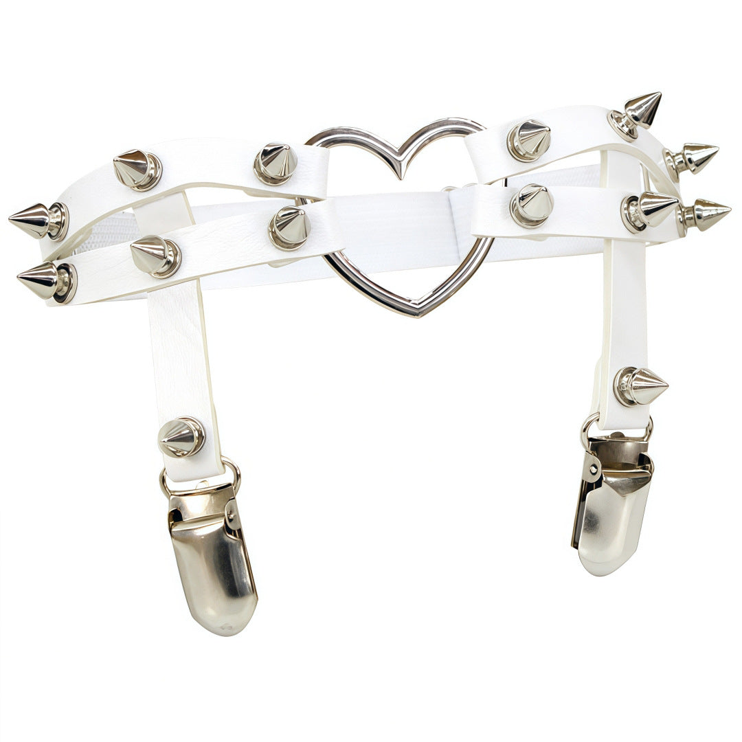 Studded Heart Femboy Thigh Garter
