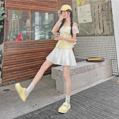 Sweet Cake Femboy Mini Skirt