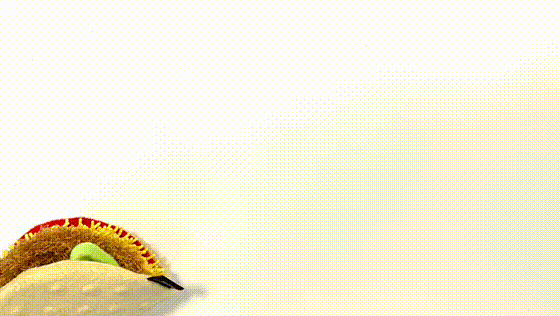 Taco Plush Dog Toy