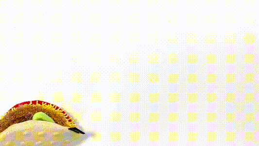 Taco Plush Dog Toy