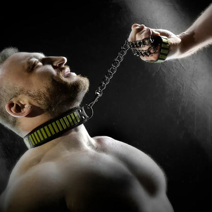 Tactical Velcro Collar and Chain Leash