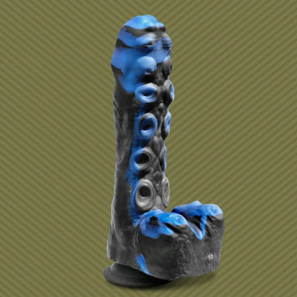 Tendril Thruster Blue Thrusting Tentacle Dildo with Remote
