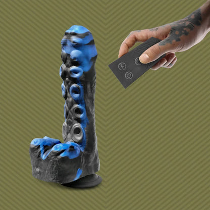 Tendril Thruster Blue Thrusting Tentacle Dildo with Remote