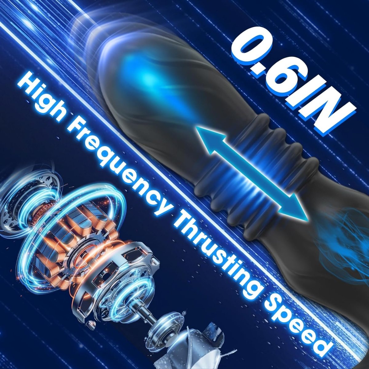 Thrusting Anal Plug with Cock Ring - The Pup Play Hub