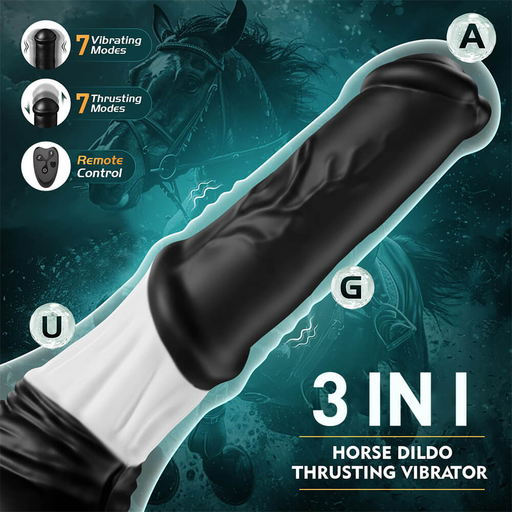 Thundr - 11.8 Inch Centaur Dildo – Thrusting & Vibrating Fantasy Dildo