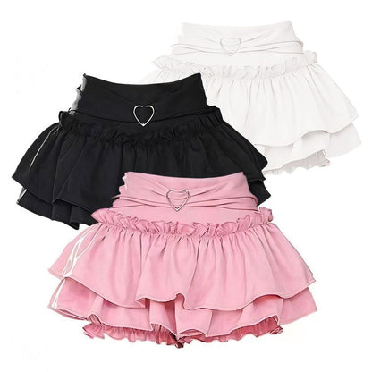 Tiered Ruffle Mini Skirt