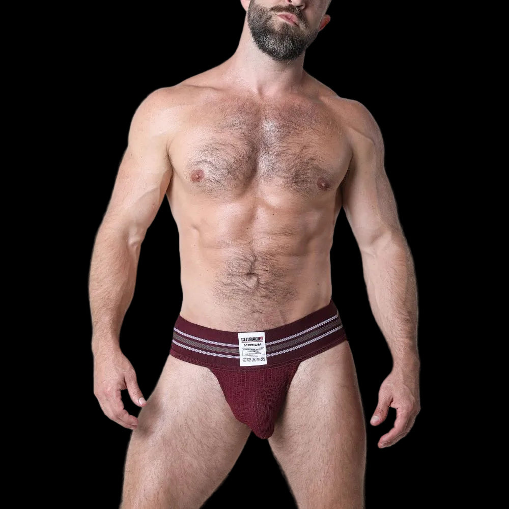 Cell Block 13 TIGHT END Classic Jockstrap | Burgundy
