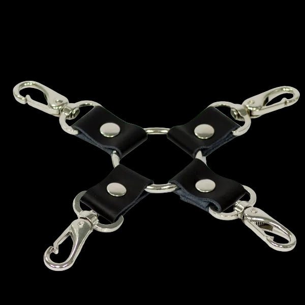 Titus Leather Bondage Hog Tie Restraint - The Pup Play Hub