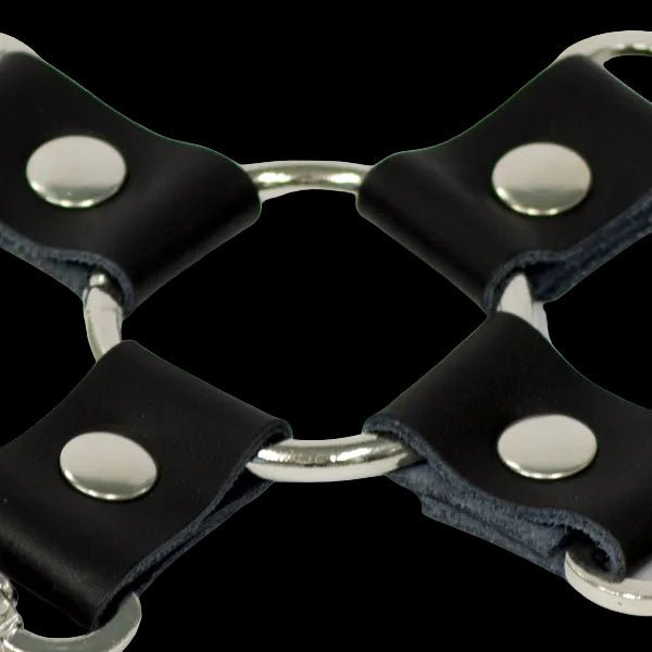 Titus Leather Bondage Hog Tie Restraint - The Pup Play Hub