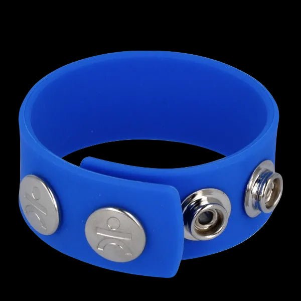 Titus Silicone Wide Cock & Ball Strap Blue - The Pup Play Hub