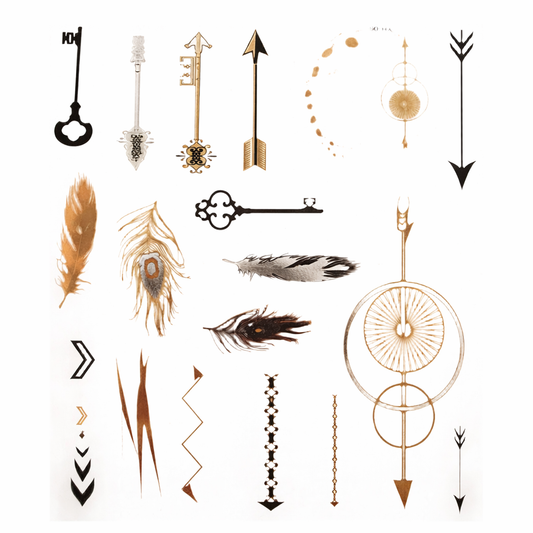 Transcendence Metallic Tattoos