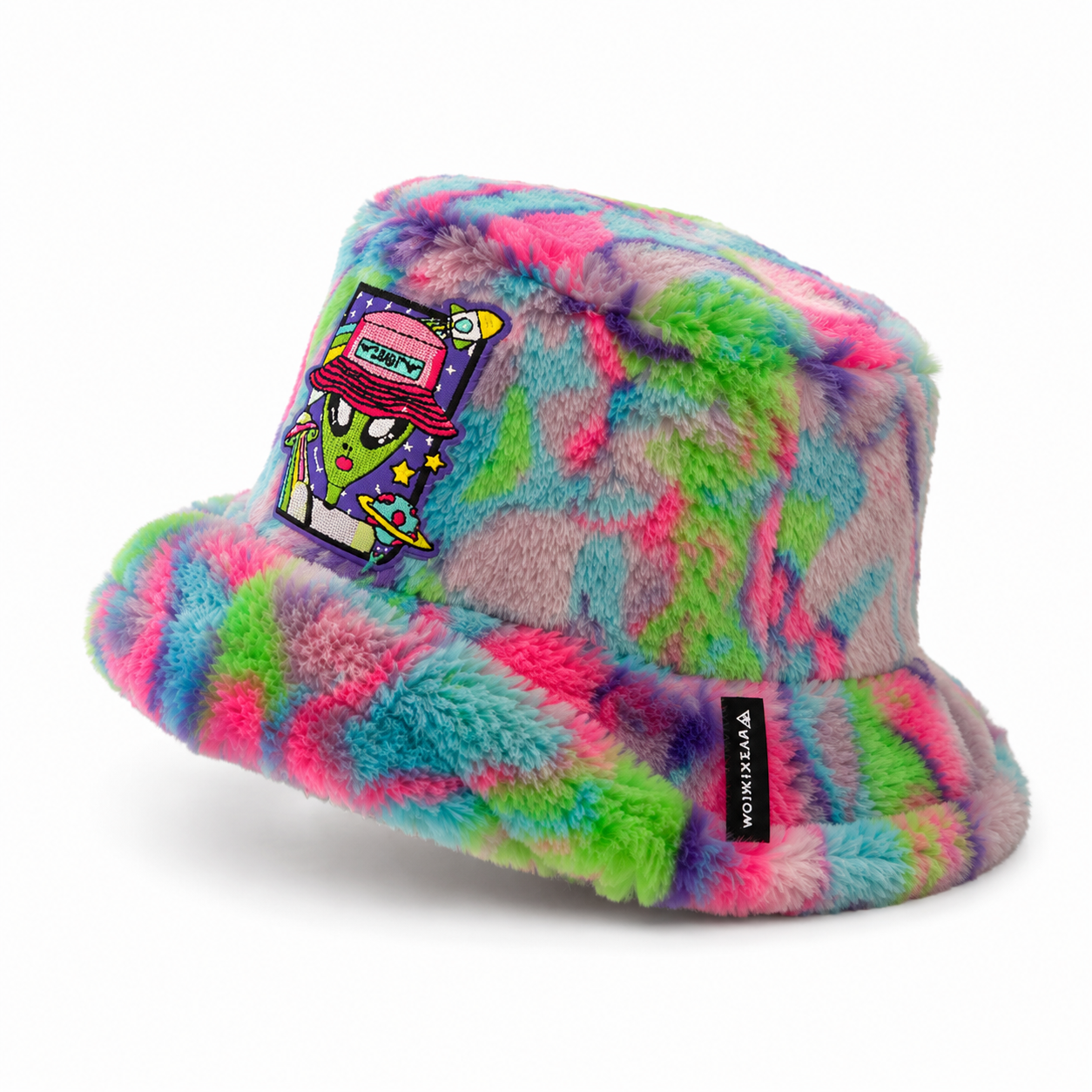 Trippy Alien Furry Bucket Hat