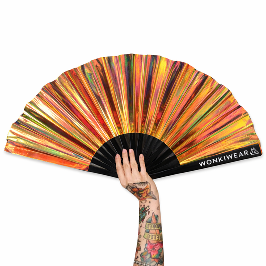 Unicorn Dreams XL Iridescent Festival Fan