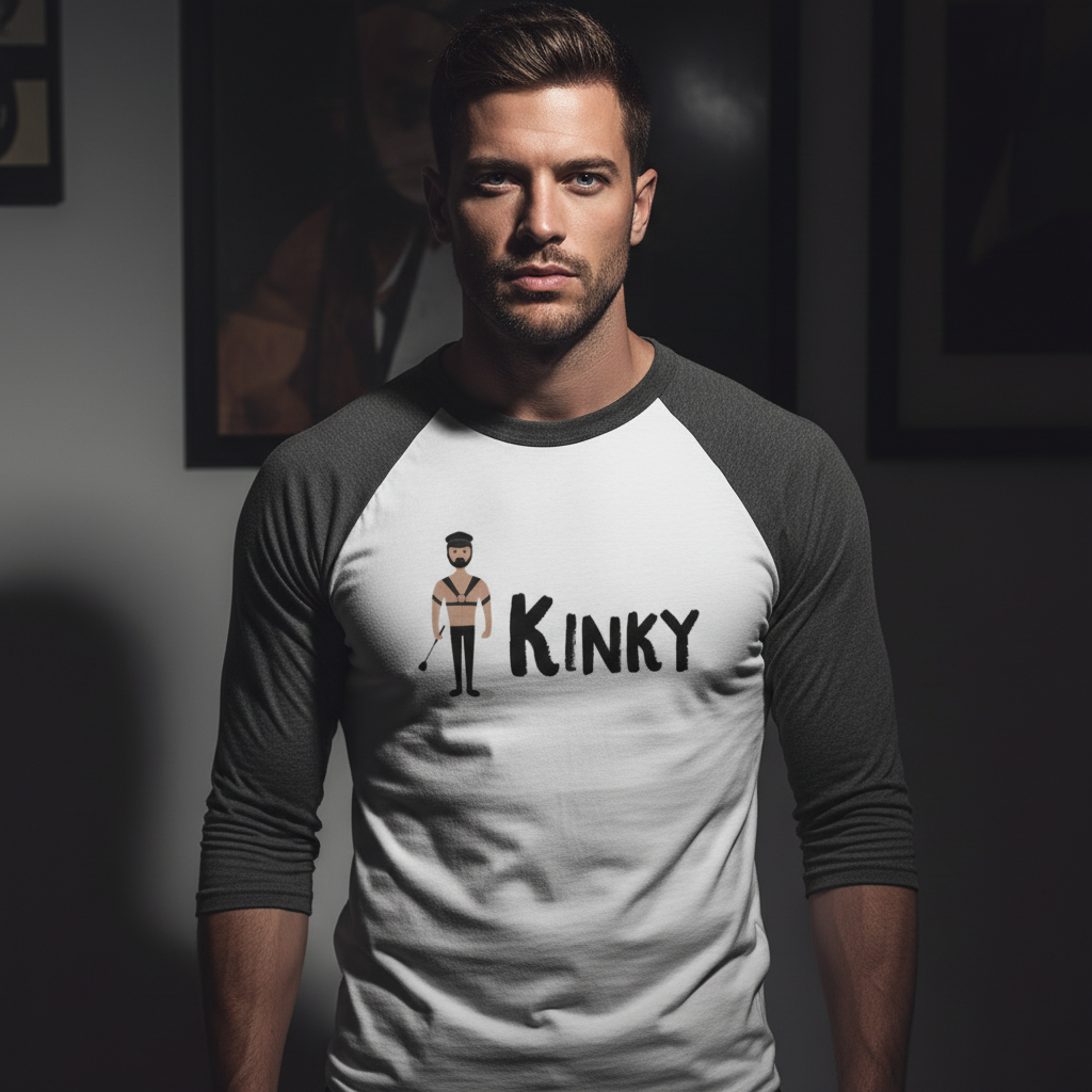 Kinky 3/4 Sleeve Raglan Shirt