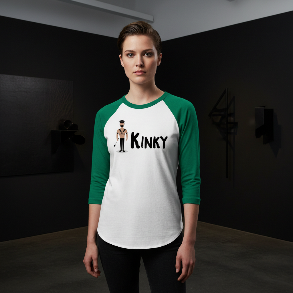 Kinky 3/4 Sleeve Raglan Shirt
