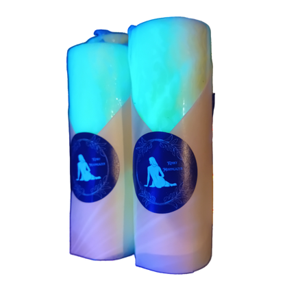 Bright UV Pillar Candle