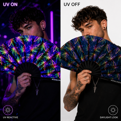 Mary Jane XL UV Reactive Festival Fan
