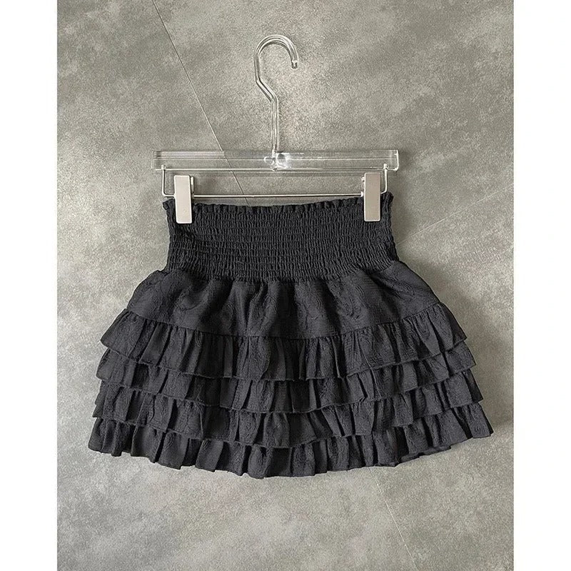 High-Waist Cake Skirt