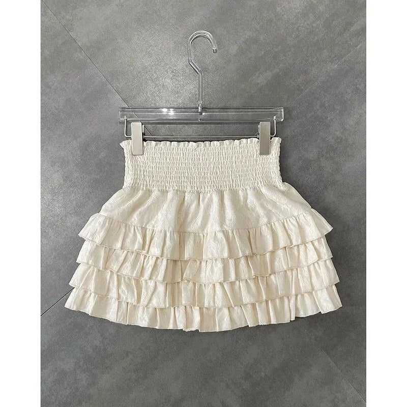High-Waist Cake Skirt