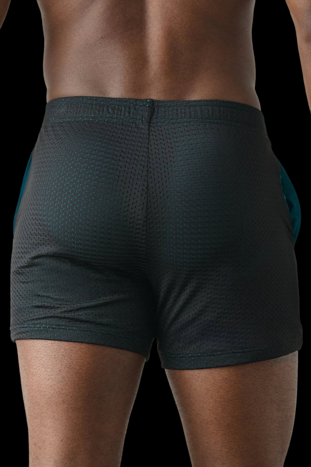 VARSITY Shorts - Black & Teal