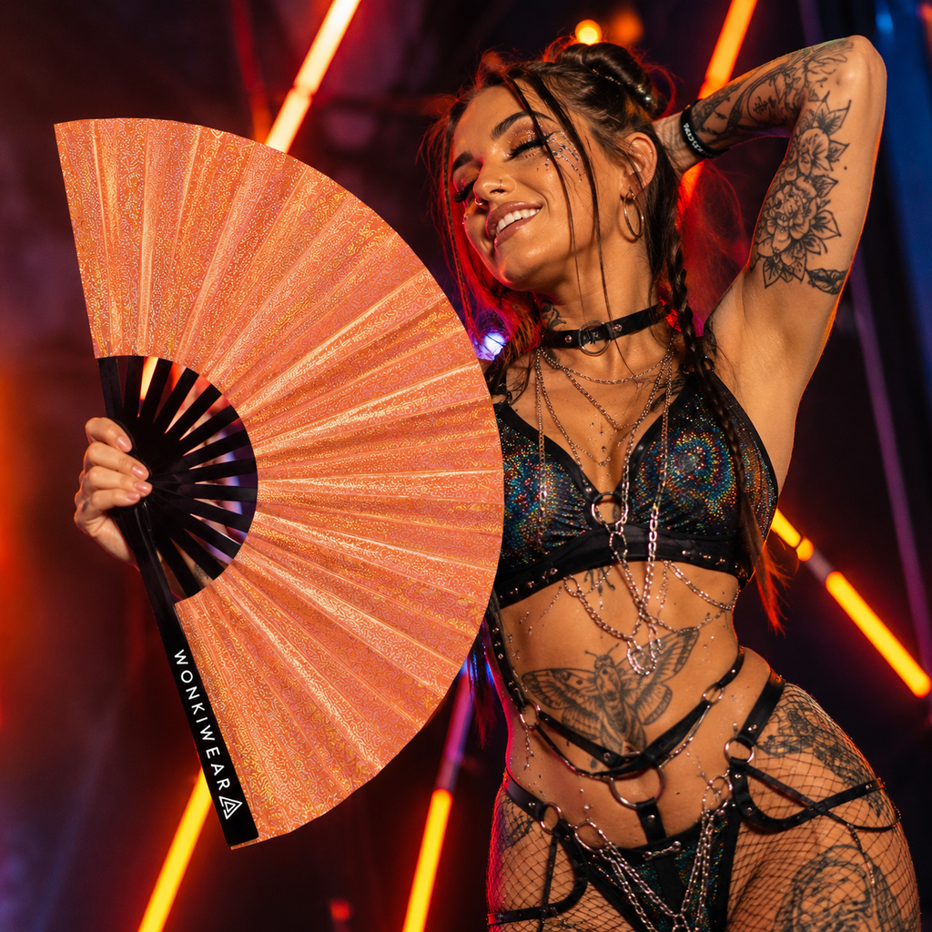 Venus Galaxy Iridescent Festival Fan
