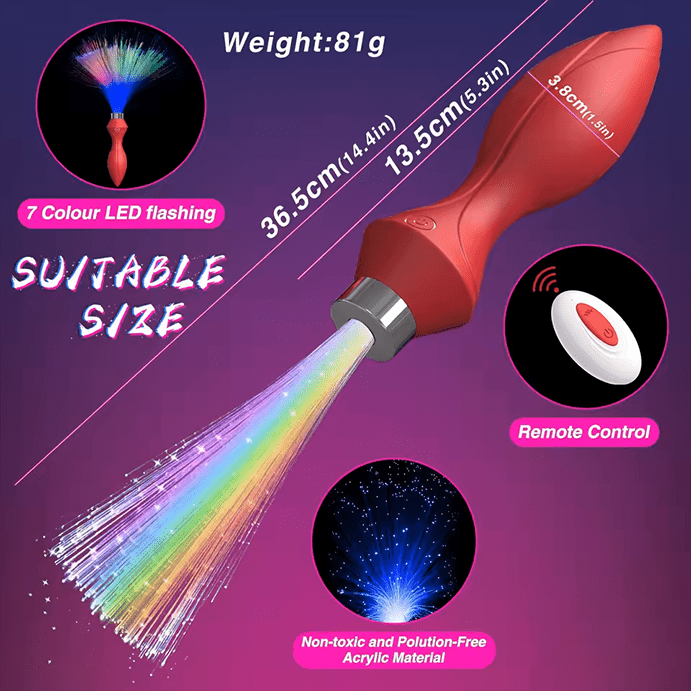 Vibrating Fibre Optic Plug - The Pup Play Hub