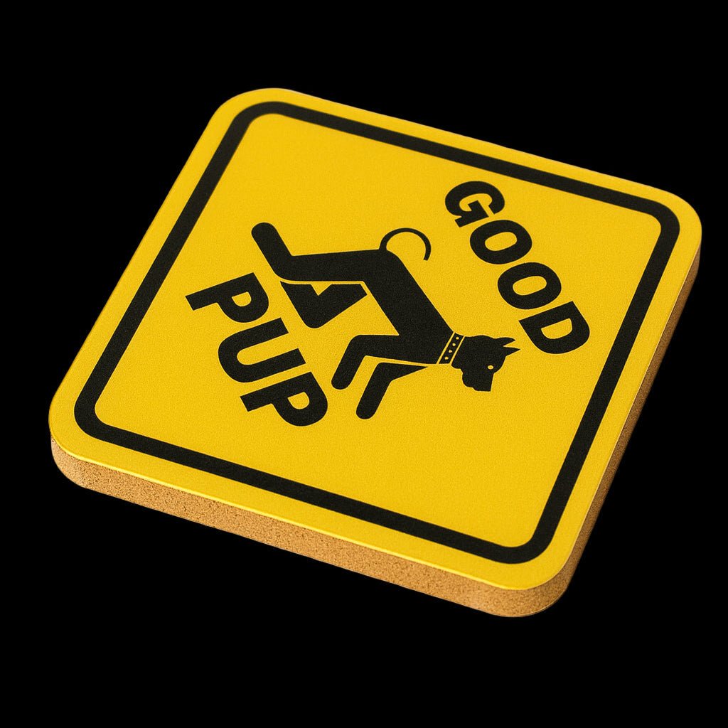 WARNING! Good Pup | Kink Fetish Coasters | Pupplay - The Pup Play Hub