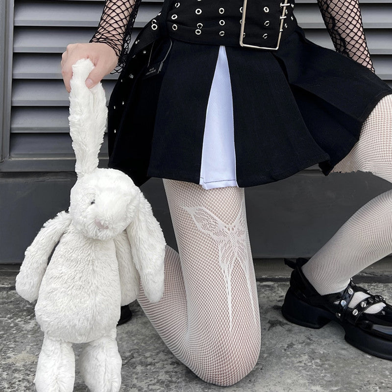 Femboy Butterfly Fishnet Pantyhose