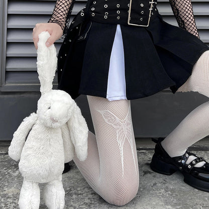 Femboy Butterfly Fishnet Pantyhose