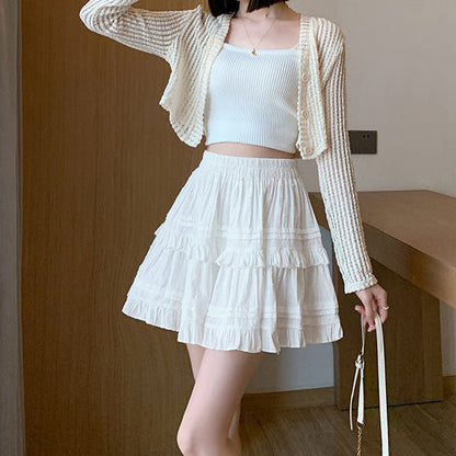 Lace Tiered Femboy Skirt